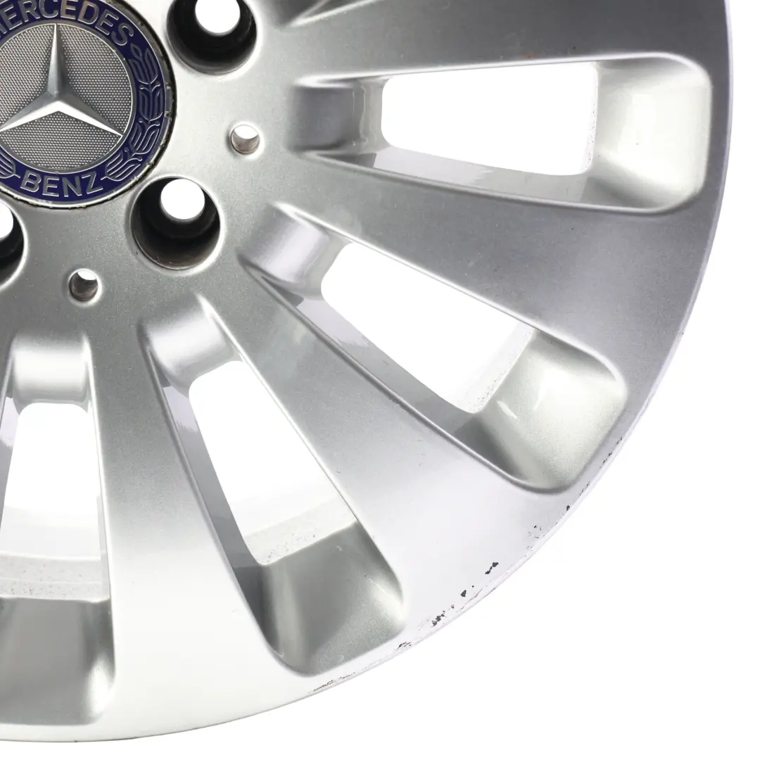 Mercedes W204 Cerchio Lega Argento 12 Fori Disco 16" 7J ET43 - SKU A2044010602-2 - Numero di parte A2044010602