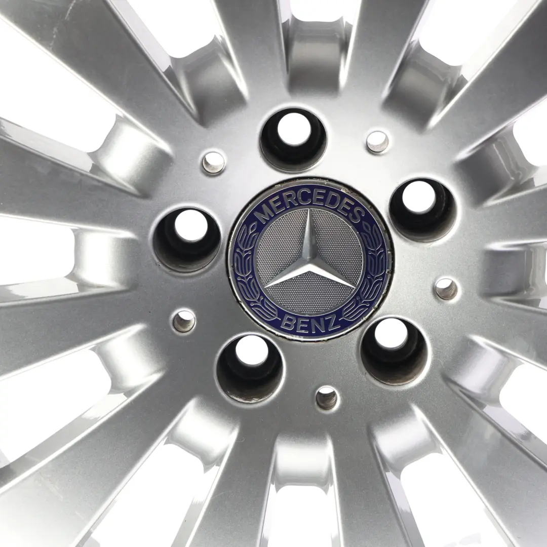 Alloy Wheel Rim 12 Hole Disc 16" 7J ET43 to Mercedes W204 Silver with Part number A2044010602 Mercedes W204 Silver Alloy Wheel Rim 12 Hole Disc 16" 7J ET43 - SKU A2044010602-2 - Part number A2044010602