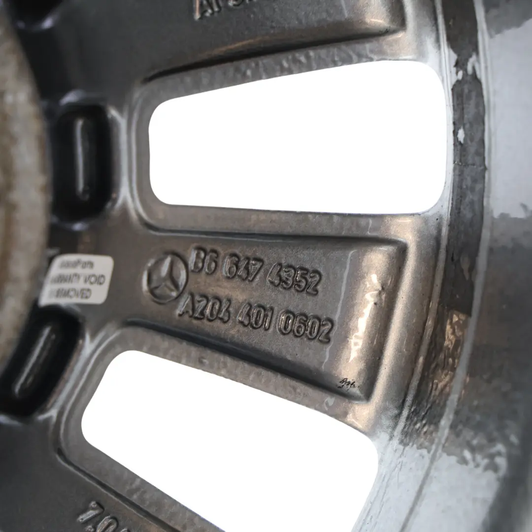Mercedes W204 Silber Alufelge 12 Loch Scheibe 16" 7J ET43 - SKU A2044010602-3 - Teilenummer A2044010602