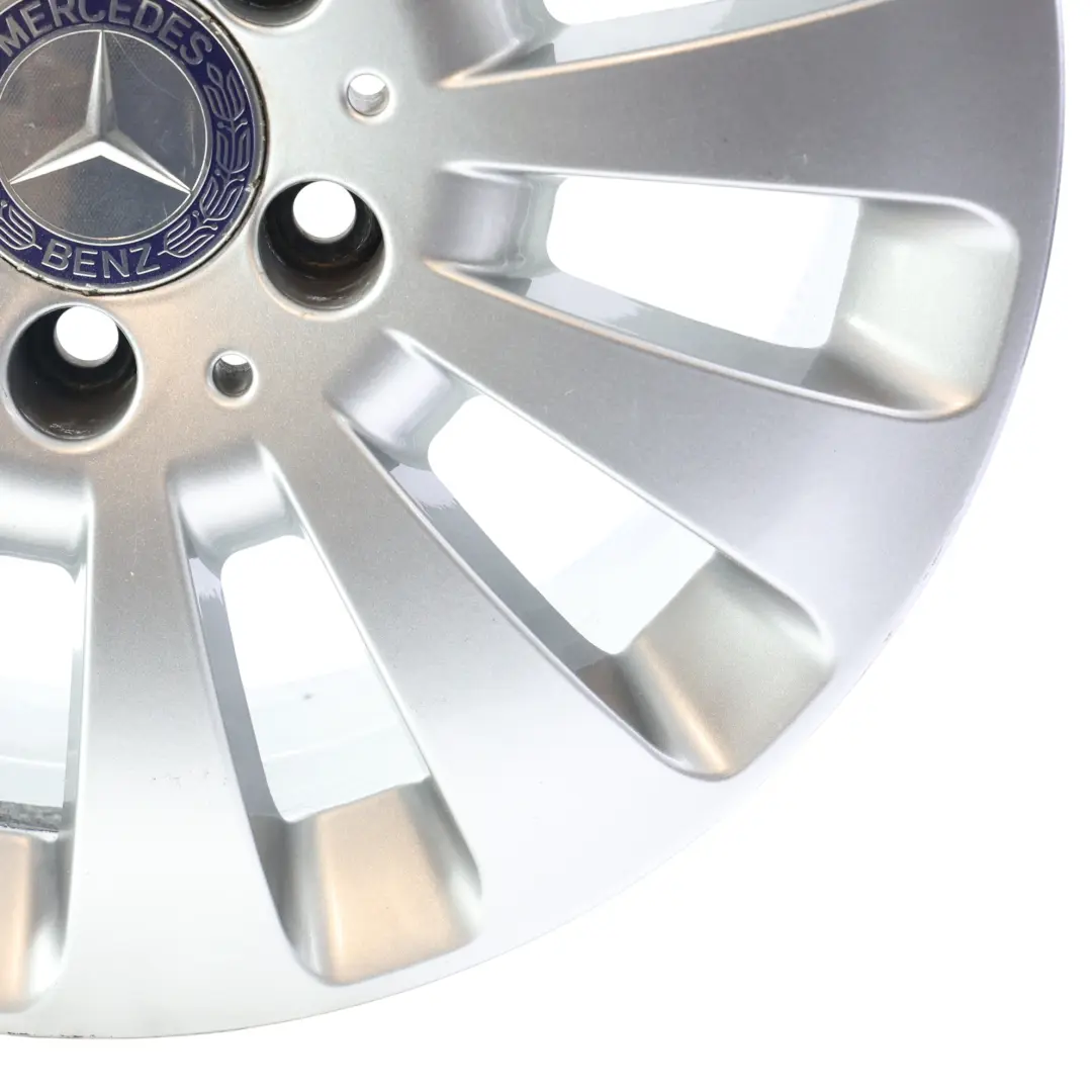 Mercedes W204 Silver Alloy Wheel Rim 12 Hole Disc 16" 7J ET43 - SKU A2044010602-3 - Part number A2044010602