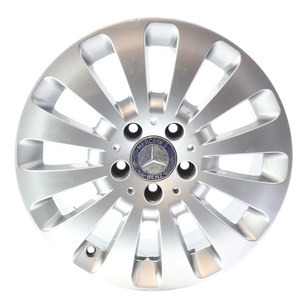 Mercedes W204 Alloy Wheel Rim Silver 12 Hole Disc 16" 7J ET43 - SKU A2044010602-4 - Part number A2044010602