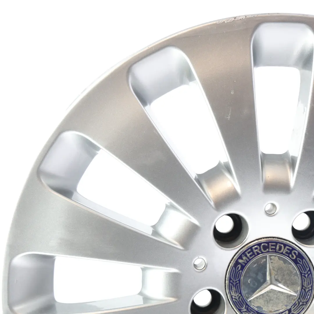 Mercedes W204 Alloy Wheel Rim Silver 12 Hole Disc 16" 7J ET43 - SKU A2044010602-4 - Part number A2044010602