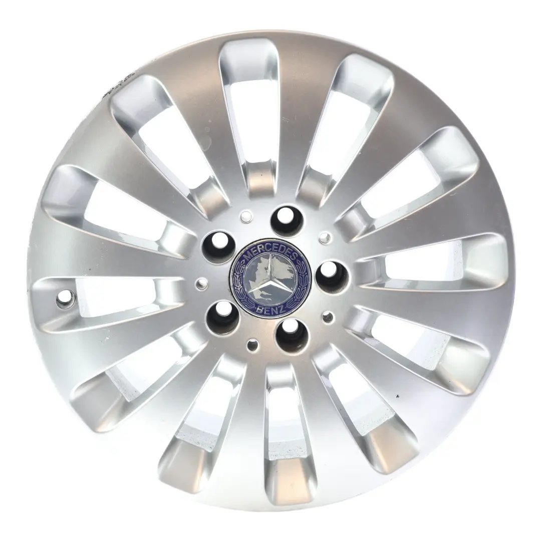 Mercedes W204 Alloy Wheel Rim 12 Hole Silver 16" 7J ET43 - SKU A2044010602-5 - Part number A2044010602