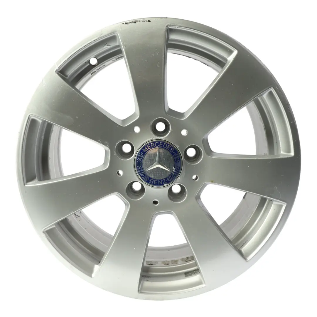 Mercedes W204 Llanta Aleación Plateada 7 Agujeros 16" ET:43 7J - SKU A2044011102-SL2 - Número de pieza A2044011102