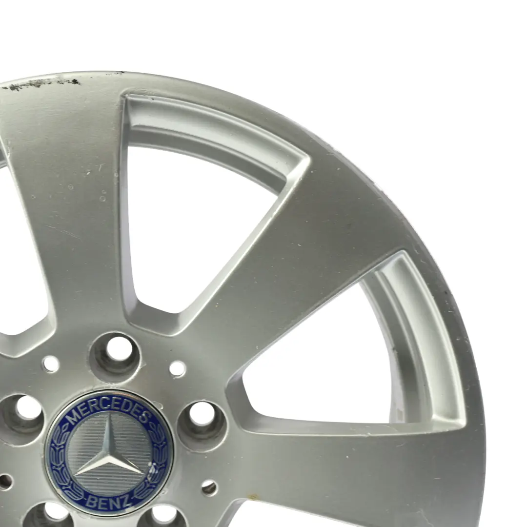Mercedes W204 Llanta Aleación Plateada 7 Agujeros 16" ET:43 7J - SKU A2044011102-SL2 - Número de pieza A2044011102