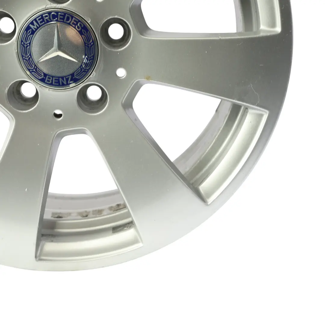 Mercedes W204 Llanta Aleación Plateada 7 Agujeros 16" ET:43 7J - SKU A2044011102-SL2 - Número de pieza A2044011102