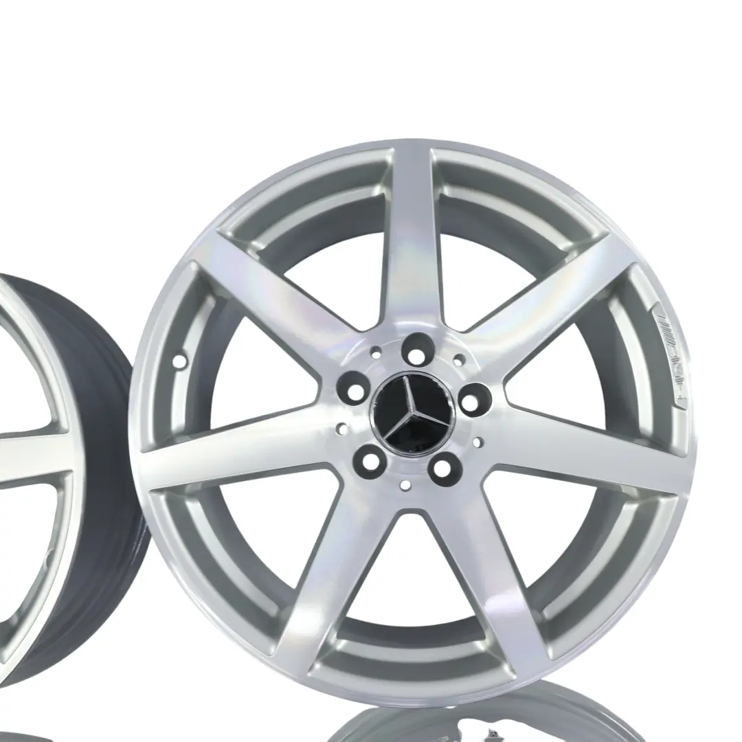 Mercedes W204 Komplet Felg Aluminiowych AMG 7-Ramienne Przód Tył 18" - SKU A2044019802-SET - Numer Części A2044019802