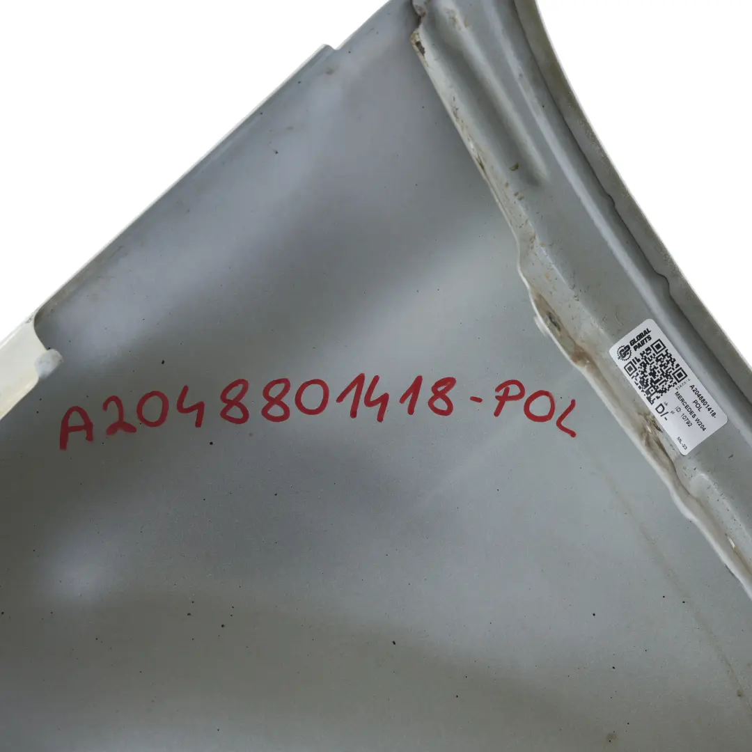 Mercedes W204 Panel Guardabarros Delantero Derecho Blanco Polar - 149 - SKU A2048801418-POL - Número de pieza A2048801418