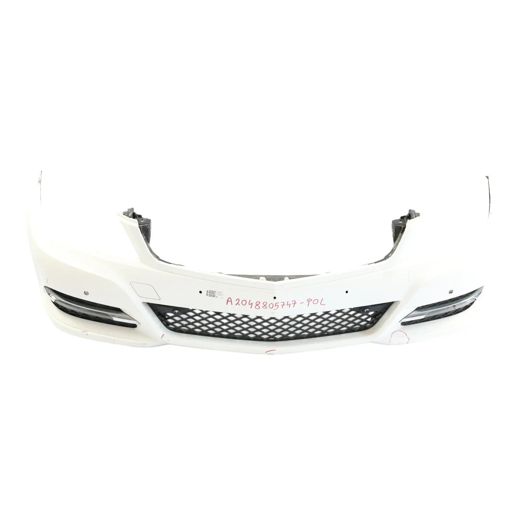 Mercedes W204 Front Bumper Sport Trim Panel Cover Polar White - 149