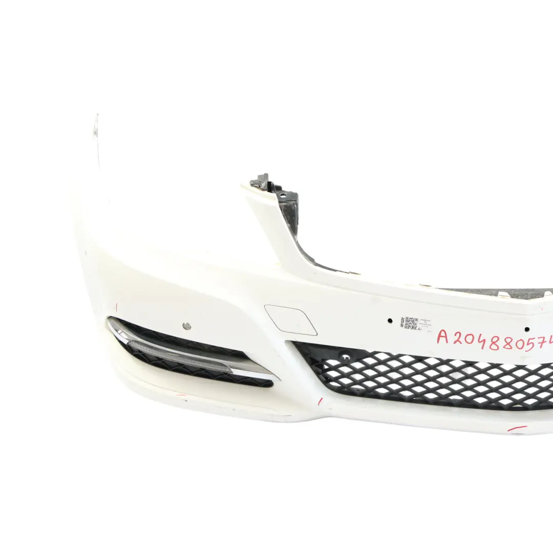 Mercedes W204 Przedni Zderzak Polar White Biały - 149 - SKU A2048805747-POL - Numer Części A2048805747