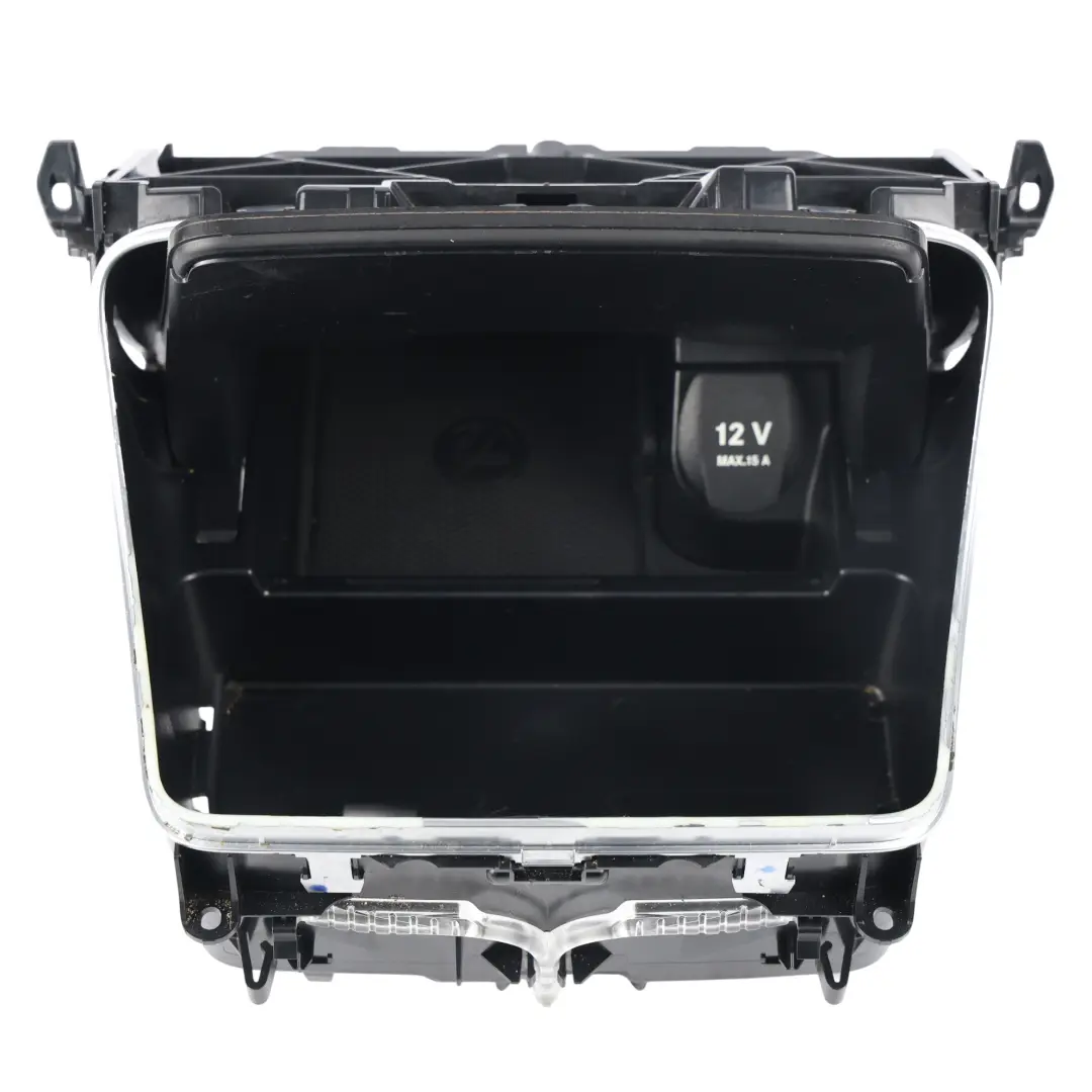 Mercedes W205 Interior Centre Console Storage Tray Panel Wood Black - SKU A2056800210-3 - Part number A2056800210