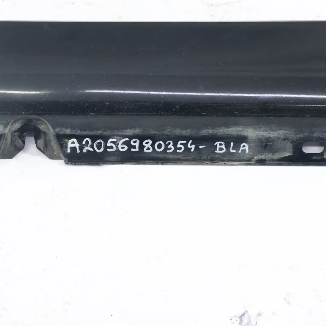 Mercedes W205 Side Skirt Left N/S Door Sill Cover Black - 040 - SKU A2056980354-BLA - Part number A2056980354