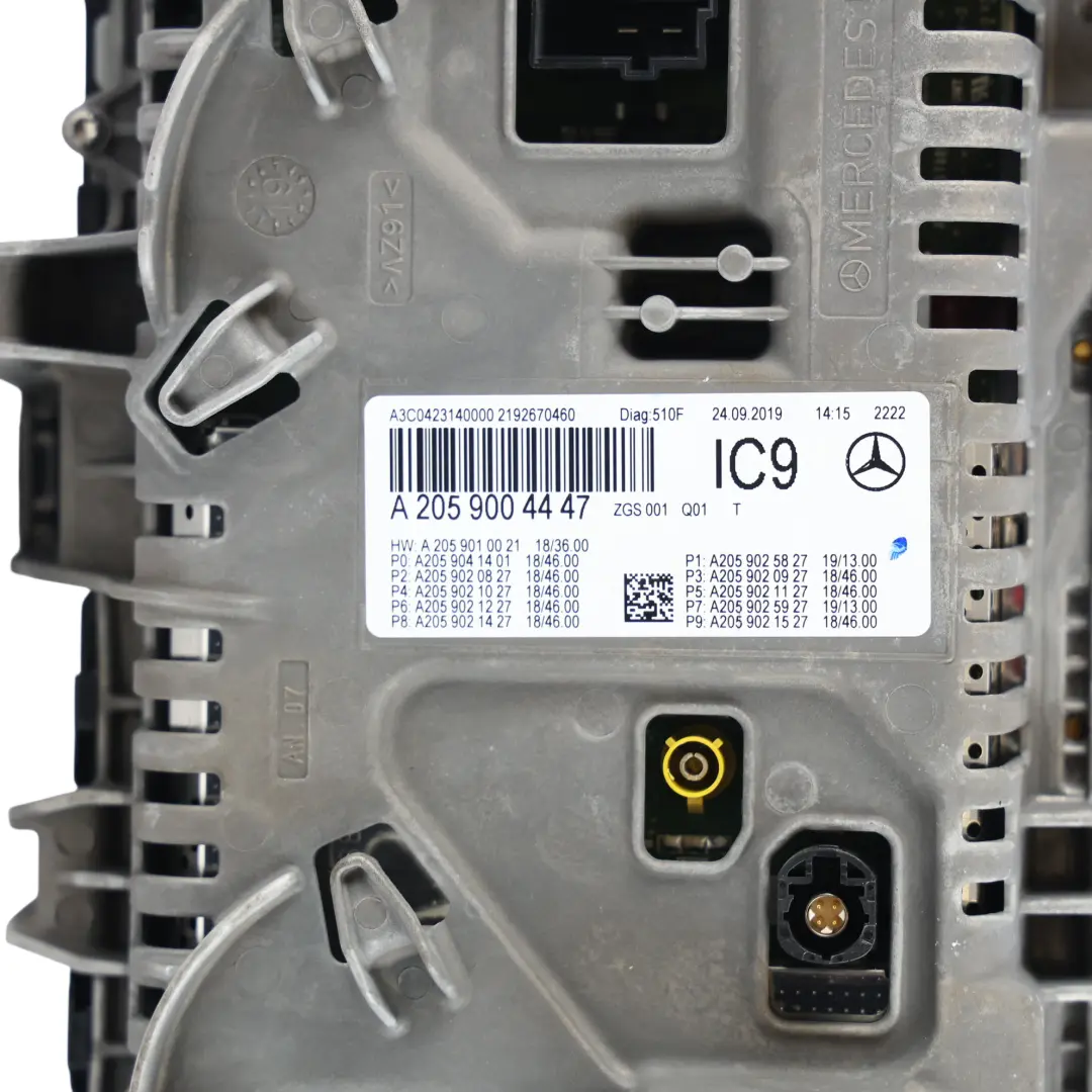 Mercedes W205 Digital Speedometer Cluster Diesel Automatic - SKU A2059004447 - Part number A2059004447