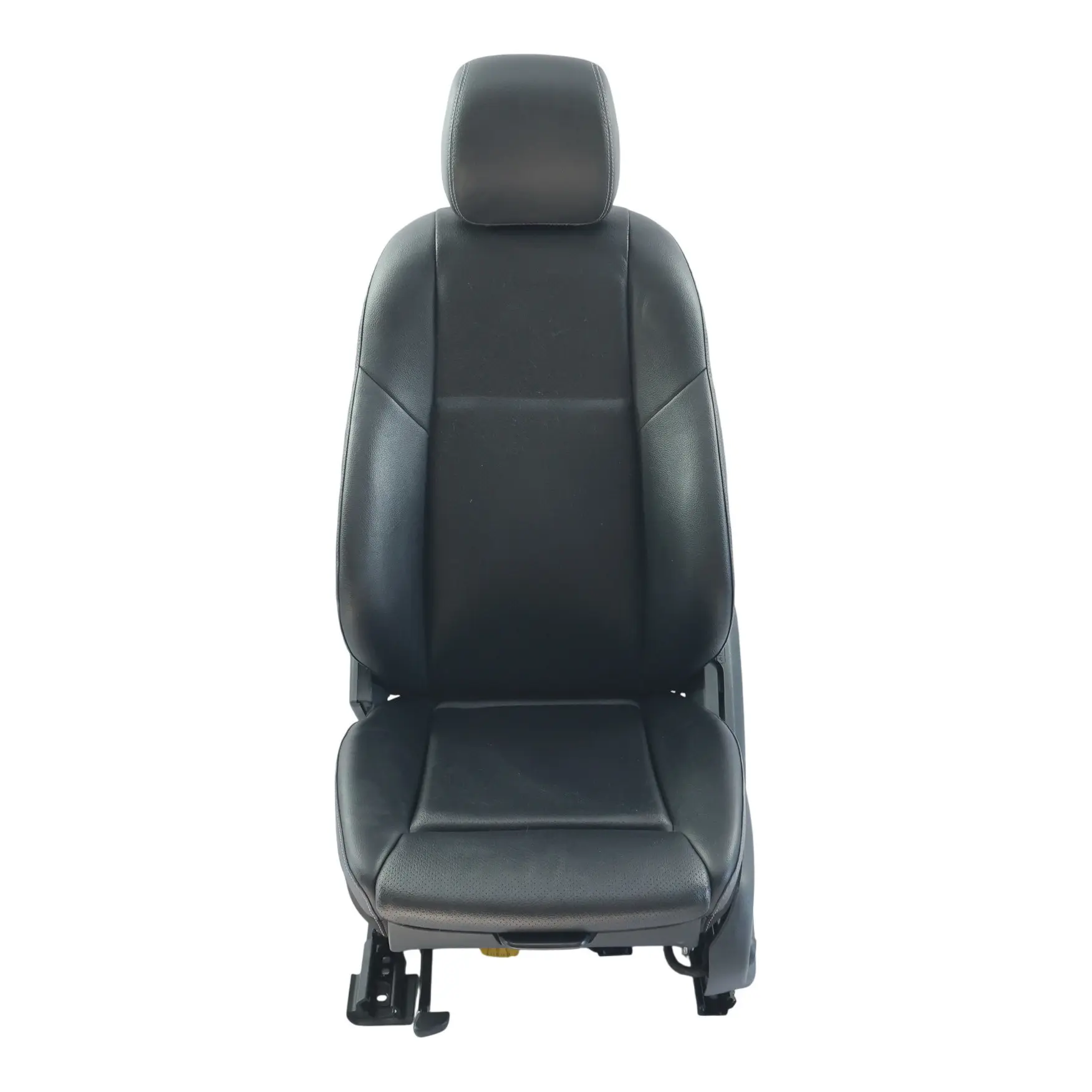Mercedes W205 Fotel Przedni Lewy Przód Grzany Skóra Czarny