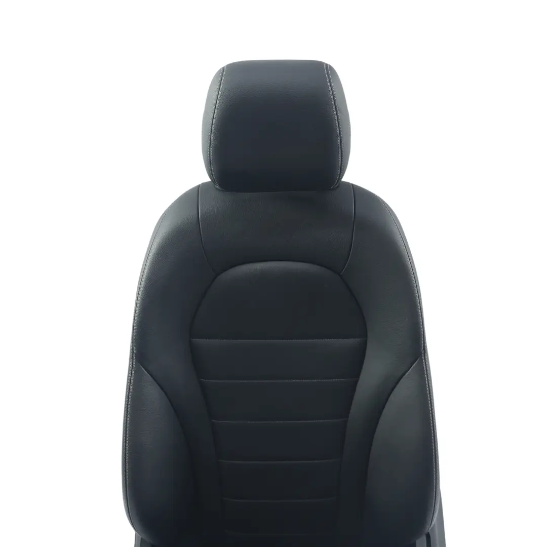 Mercedes W205 Asiento Delantero Izquierdo Calefactado Memoria Cuero Negro - SKU A2059105912-3 - Número de pieza A2059105912