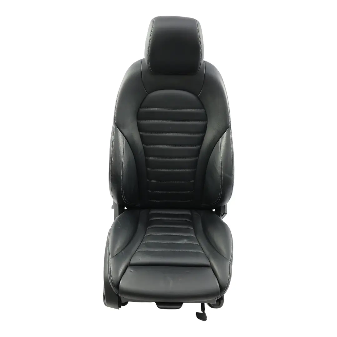 Mercedes C253 Asiento Delantero Calefactado Derecho Interior Cuero Negro - SKU A2059106112-6 - Número de pieza A2059106112