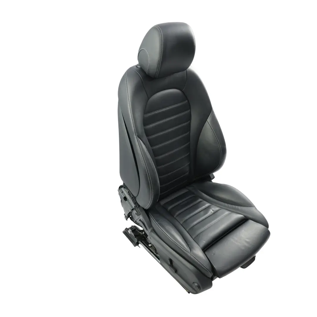Mercedes C253 Asiento Delantero Calefactado Derecho Interior Cuero Negro - SKU A2059106112-6 - Número de pieza A2059106112