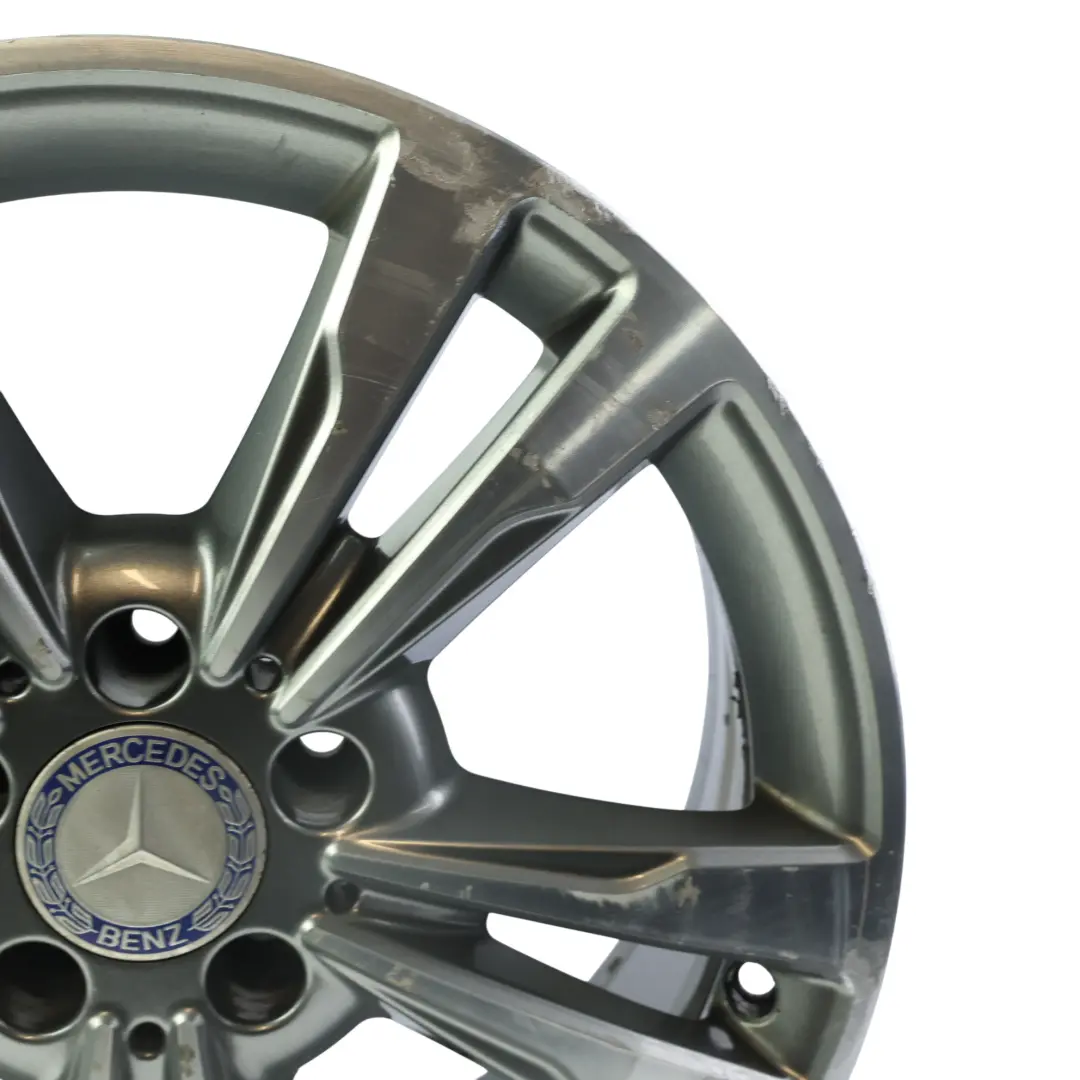 Alloy Wheel Rim 17" ET:48 8J 5 Double Spoke to Mercedes W212 with Part number A2124015602 Mercedes W212 Alloy Wheel Rim 17" ET:48 8J 5 Double Spoke - SKU A2124015602-1 - Part number A2124015602