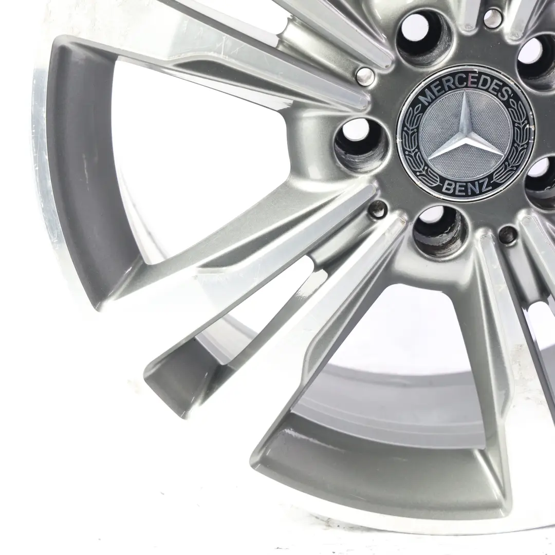 Alloy Wheel Rim 17" ET:48 8J 5 Double Spoke to Mercedes W212 with Part number A2124015602 Mercedes W212 Alloy Wheel Rim 17" ET:48 8J 5 Double Spoke - SKU A2124015602-GY2 - Part number A2124015602