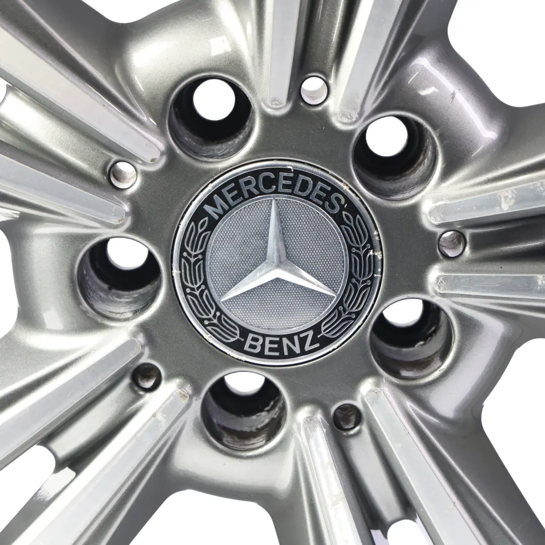 Mercedes W212 Alloy Wheel Rim 17" ET:48 8J 5 Double Spoke - SKU A2124015602-GY2 - Part number A2124015602
