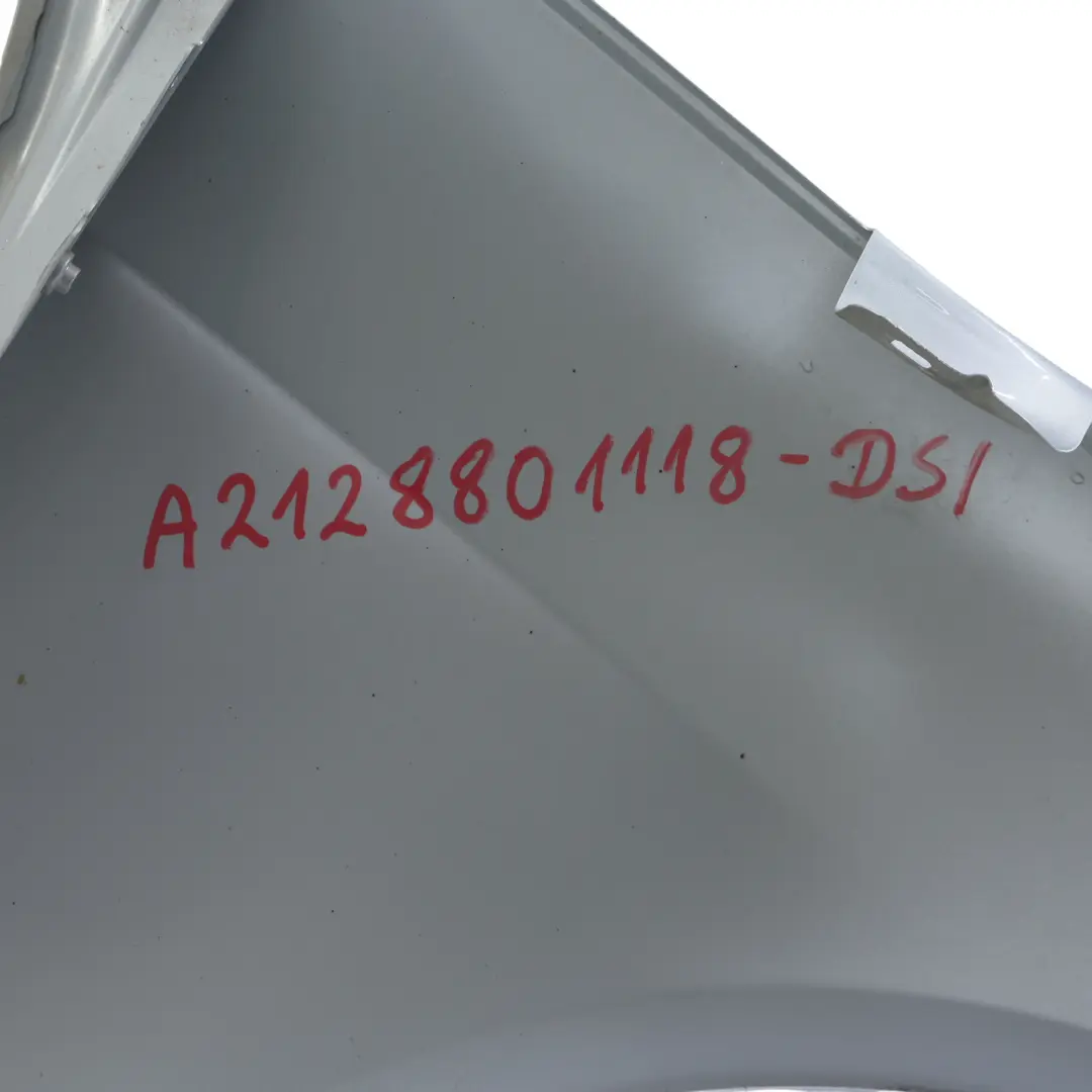 Side Wing Panel Front Left N/S Fender Cover Diamond Silver - 988 to Mercedes W212 with Part number A2128801118 Mercedes W212 Side Wing Panel Front Left N/S Fender Cover Diamond Silver - 988 - SKU A2128801118-DSI - Part number A2128801118