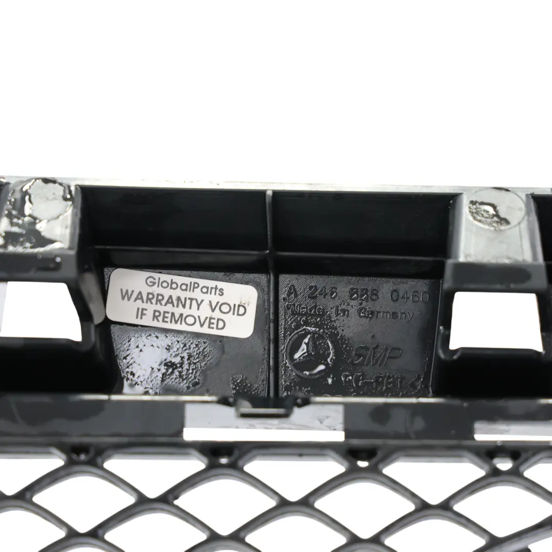 Mercedes-Benz W246 Front Bumper Centre Grille Radiator Cover Panel to with Part number A2468880460 Mercedes-Benz W246 Front Bumper Centre Grille Radiator Cover Panel - SKU A2468880460 - Part number A2468880460