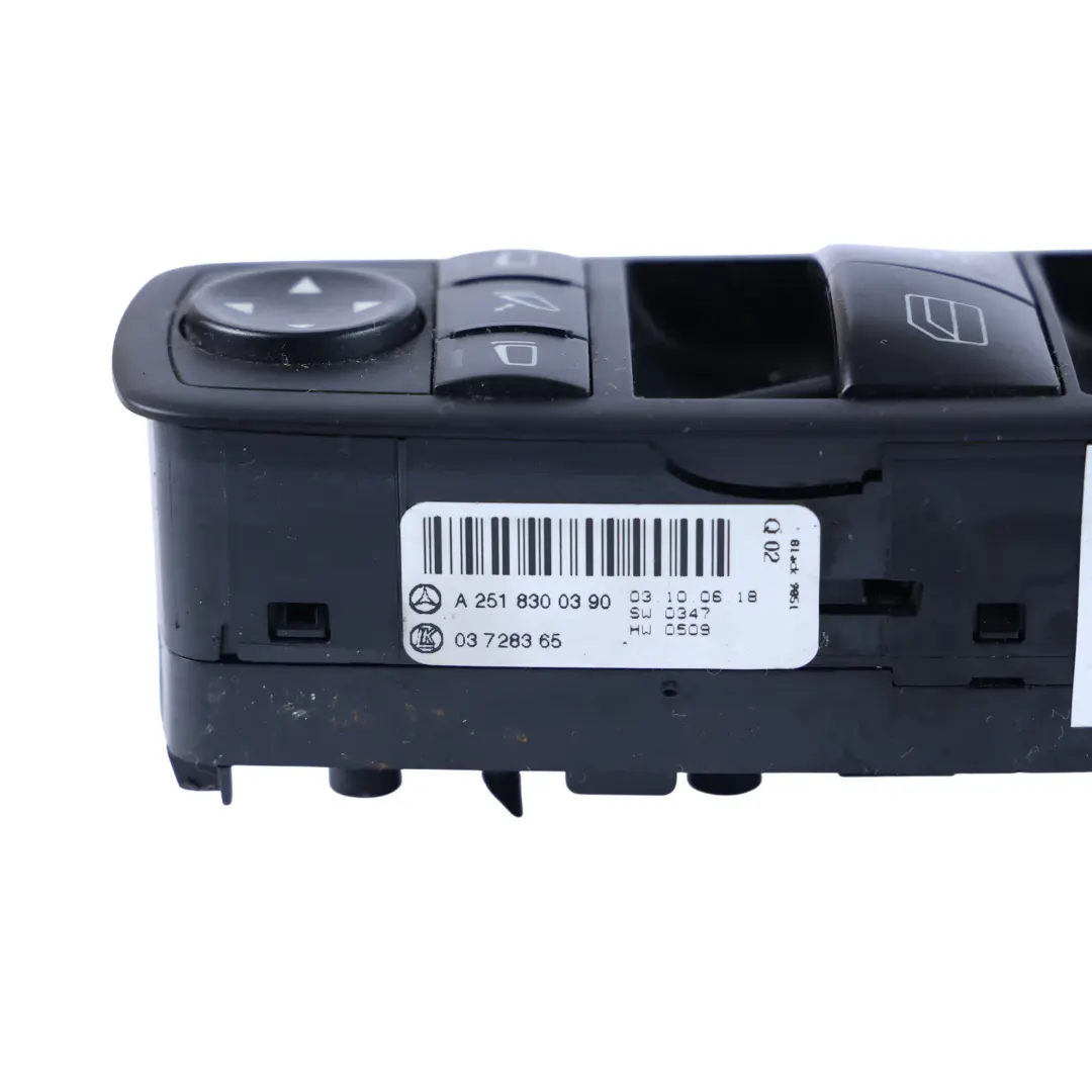 Mercedes X164 W251 Fensterheber Schalter Fahrerseite Vorne - SKU A2518300390-2 - Teilenummer A2518300390