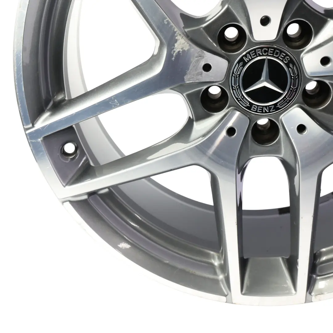 Rim Mercedes GLC X253 C253 Front Alloy AMG 19" 8J ET:38 to Wheel with Part number A2534011800 Wheel Rim Mercedes GLC X253 C253 Front Alloy AMG 19" 8J ET:38 - SKU A2534011800-GY1 - Part number A2534011800