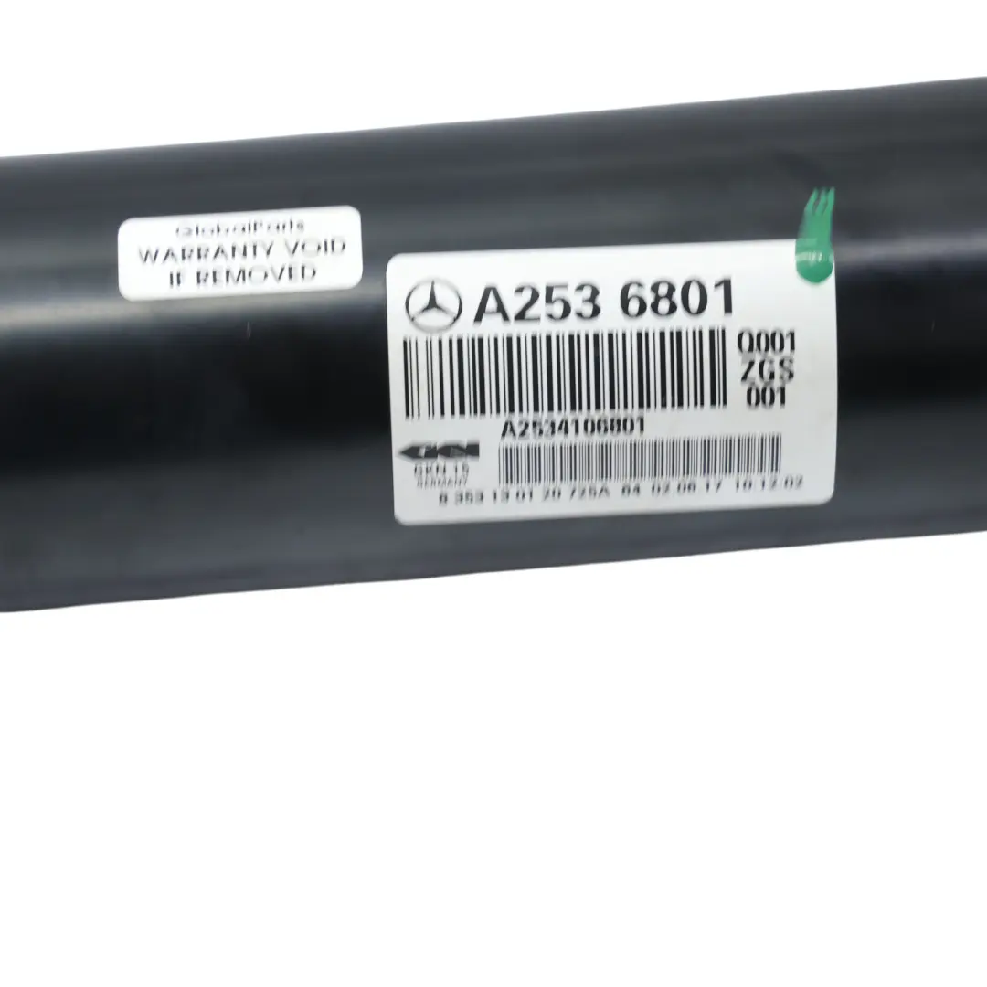 W253 Propshaft Rear 350 d 4Matic Automatic Transmission to Mercedes with Part number A2534106801 Mercedes W253 Propshaft Rear 350 d 4Matic Automatic Transmission - SKU A2534106801 - Part number A2534106801