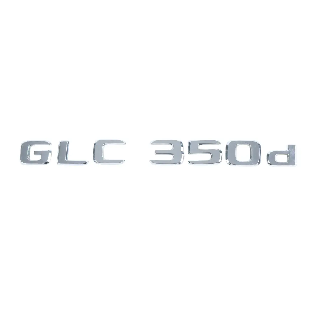 Heckklappe Emblem Chrom GLC 350d für Mercedes X253 mit Teilenummer A2538172000 Mercedes X253 Heckklappe Emblem Chrom GLC 350d - SKU A2538172000 - Teilenummer A2538172000