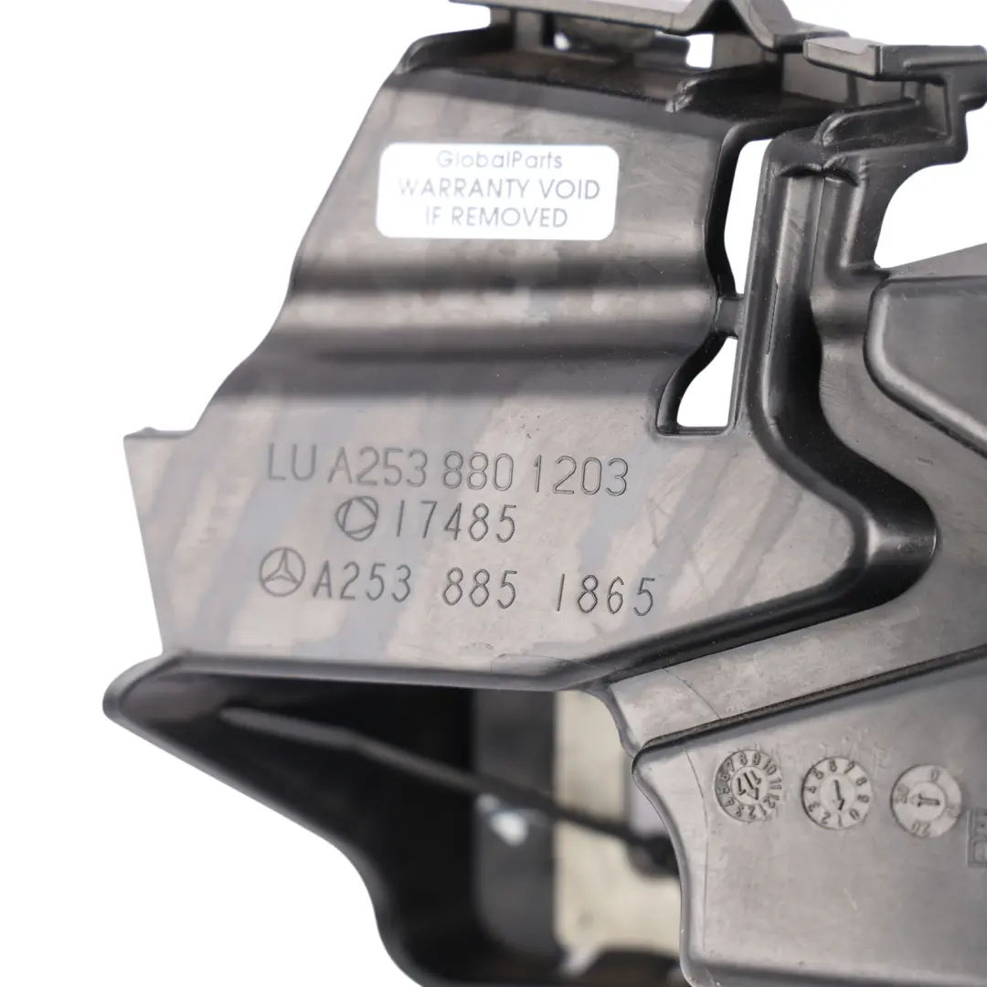 Bumper Mount Bracket Guide Support Right O/S A2538851865 to Mercedes C253 Rear with Part number A2538801203 Mercedes C253 Rear Bumper Mount Bracket Guide Support Right O/S A2538851865 - SKU A2538801203 - Part number A2538801203