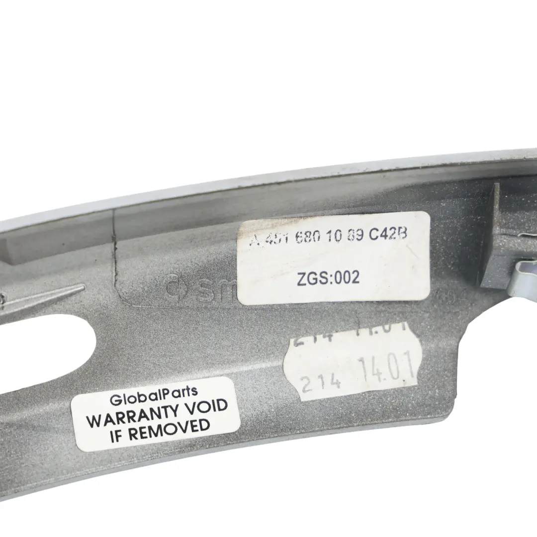 C451 Marco Panel Embellecedor Salpicadero Izquierdo para Smart Fortwo con número de pieza A4516801089 Smart Fortwo C451 Marco Panel Embellecedor Salpicadero Izquierdo - SKU A4516801089 - Número de pieza A4516801089
