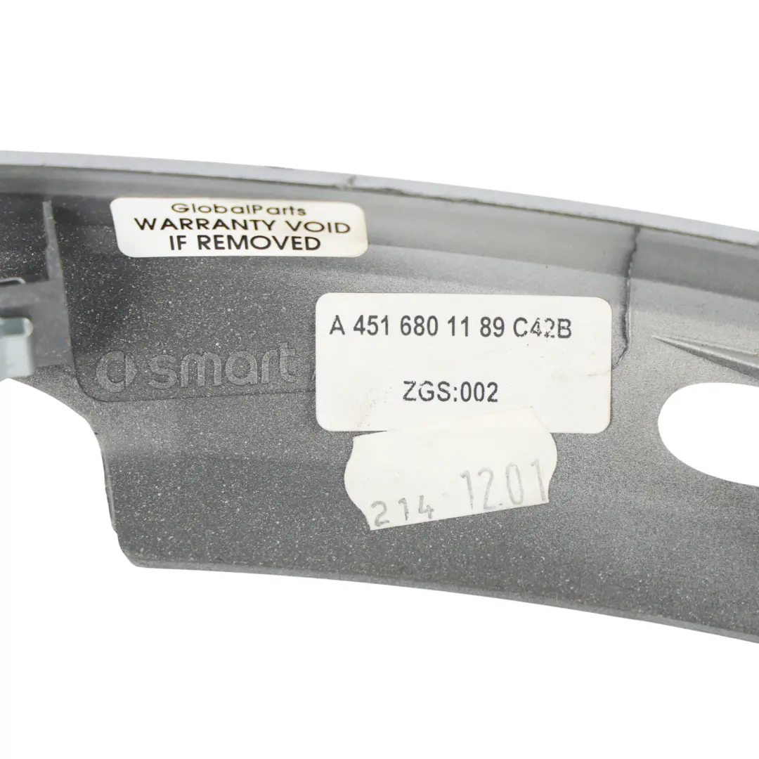 Smart Fortwo C451 Cache Garniture Support Tableau de Bord Droite - SKU A4516801189 - Numéro de pièce A4516801189