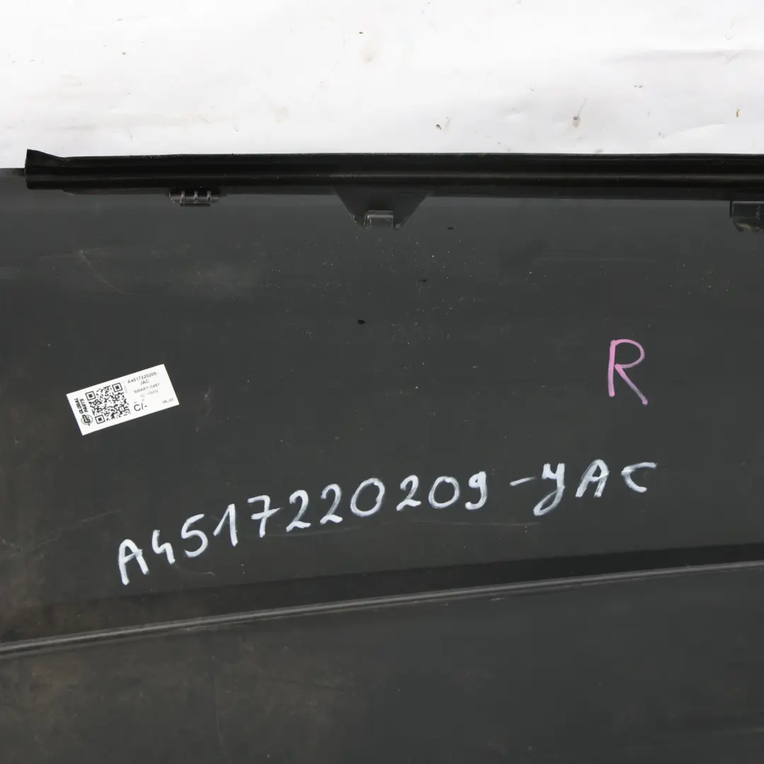 Smart Fortwo 451 Door Front Right O/S Covering Panel Jack Black - ECA - SKU A4517220209-JAC - Part number A4517220209