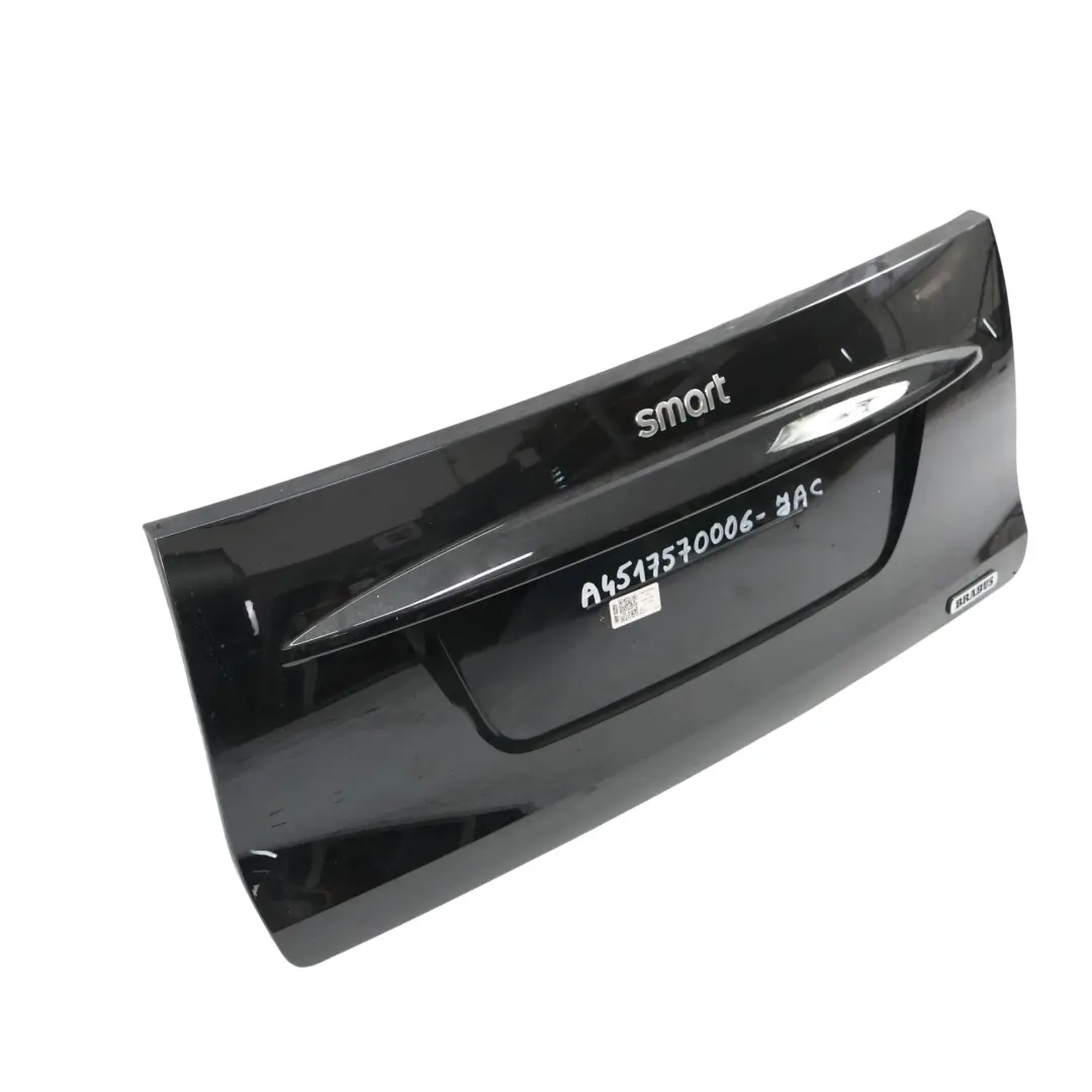 Smart Fortwo 451 Boot Tailgate Trunk Lid Rear Cover Jack Black - ECA - SKU A4517570006-JAC - Part number A4517570006