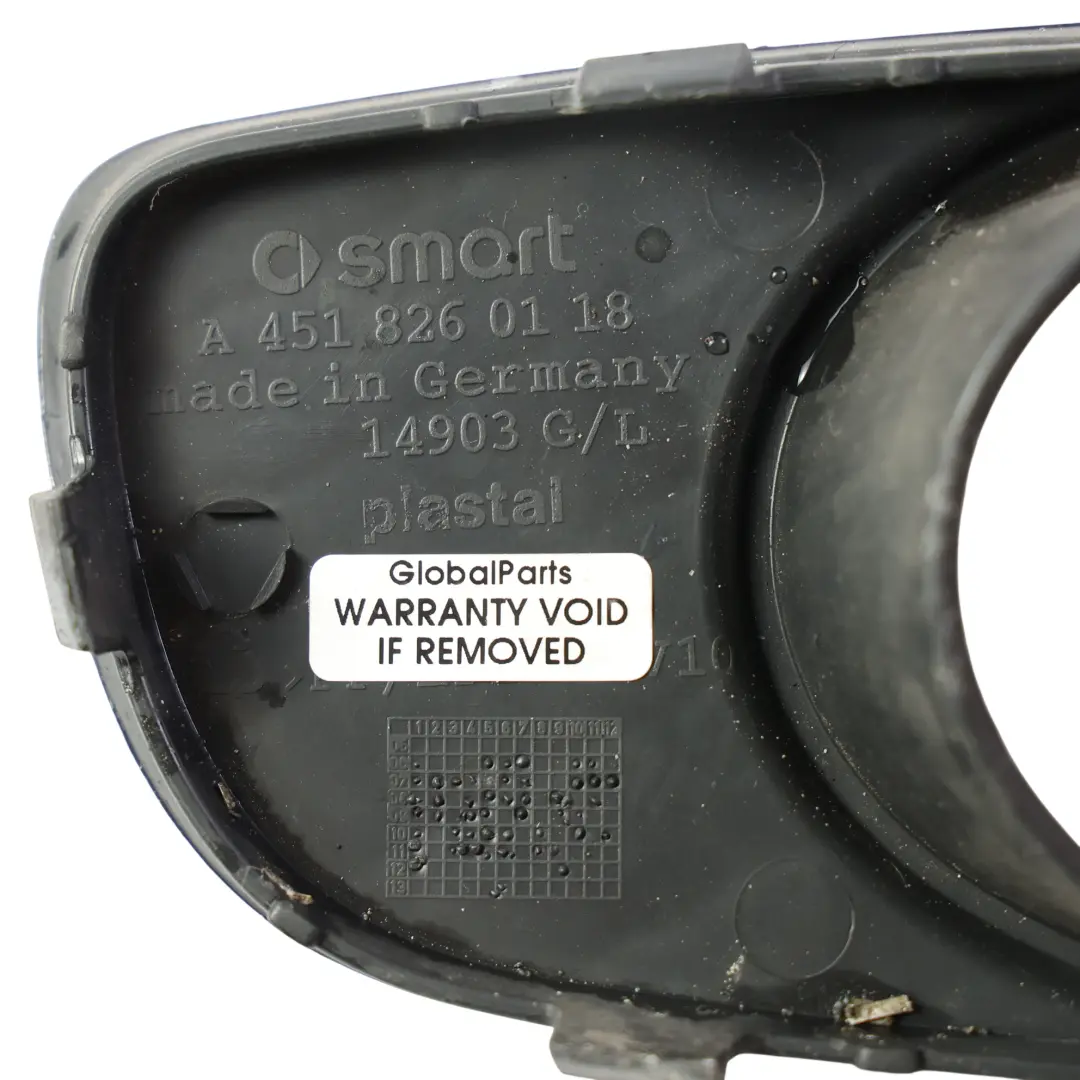 Smart Fortwo C451 Fog Light Trim Srround Cover Front Left N/S - SKU A4518260118 - Part number A4518260118