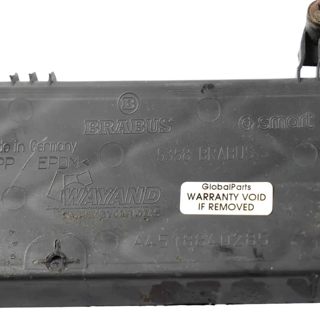 C451 Stoßstange Hinten Gitter Abdeckung Blende Rechts für Smart Fortwo mit Teilenummer A4518840285 Smart Fortwo C451 Stoßstange Hinten Gitter Abdeckung Blende Rechts - SKU A4518840285 - Teilenummer A4518840285