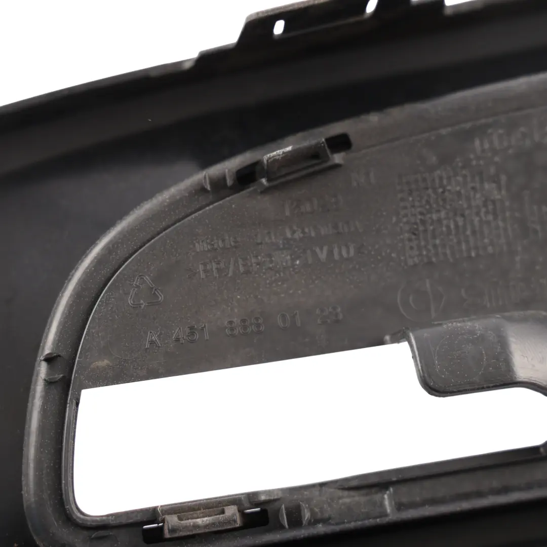 Front Radiator Grille Trim Panel Jack Black - ECA to Smart Fortwo 451 with Part number A4518880015 Smart Fortwo 451 Front Radiator Grille Trim Panel Jack Black - ECA - SKU A4518880015-JAC - Part number A4518880015