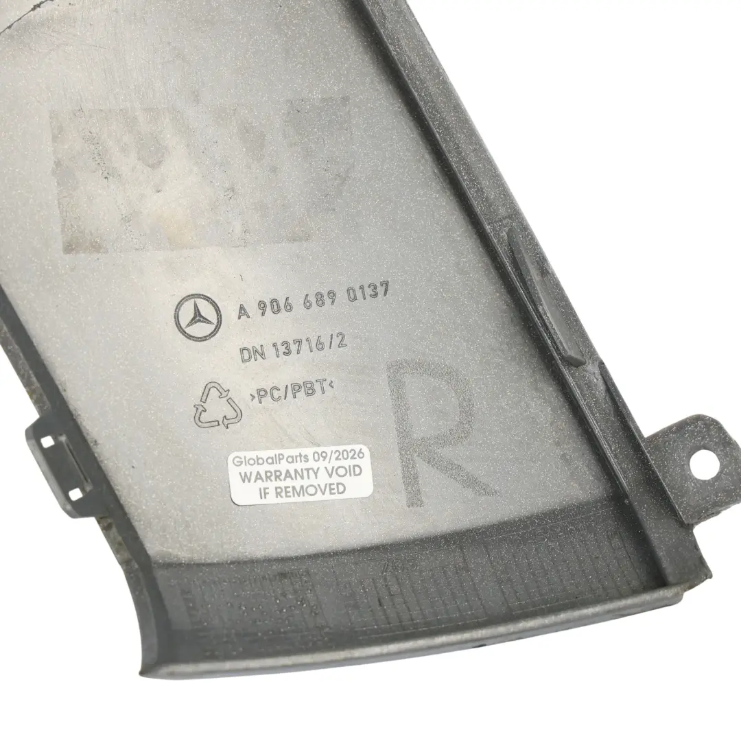 Dashboard Dash Air Vent Right O/S Covering Panel Strip to Mercedes W906 with Part number A9066890137 Mercedes W906 Dashboard Dash Air Vent Right O/S Covering Panel Strip - SKU A9066890137-2 - Part number A9066890137