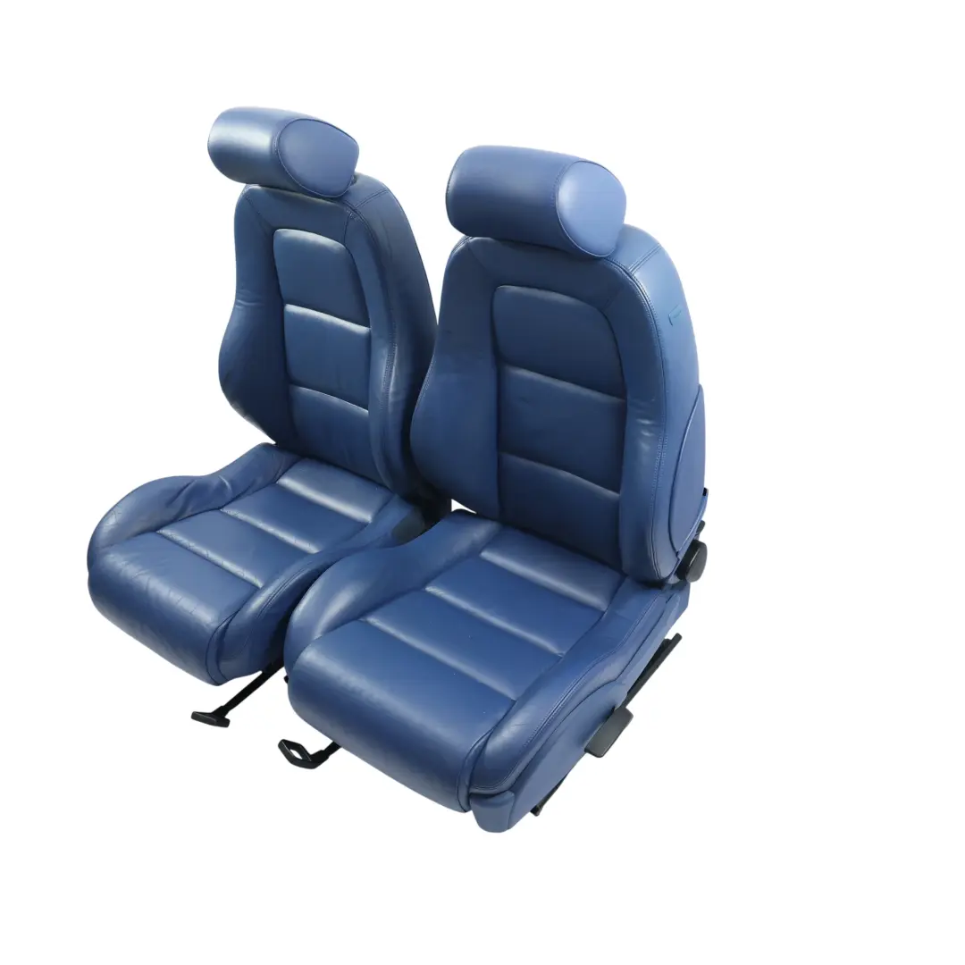 Audi TT Mk1 8N Set Sedili Anteriori Posteriori Riscaldati Pelle Blu Mare - SKU AUDI-TT-8N-SEATS-SET-LEATHER-BLUE - Numero di parte AUDI-TT-8N-SEATS-SET-LEATHER-BLUE