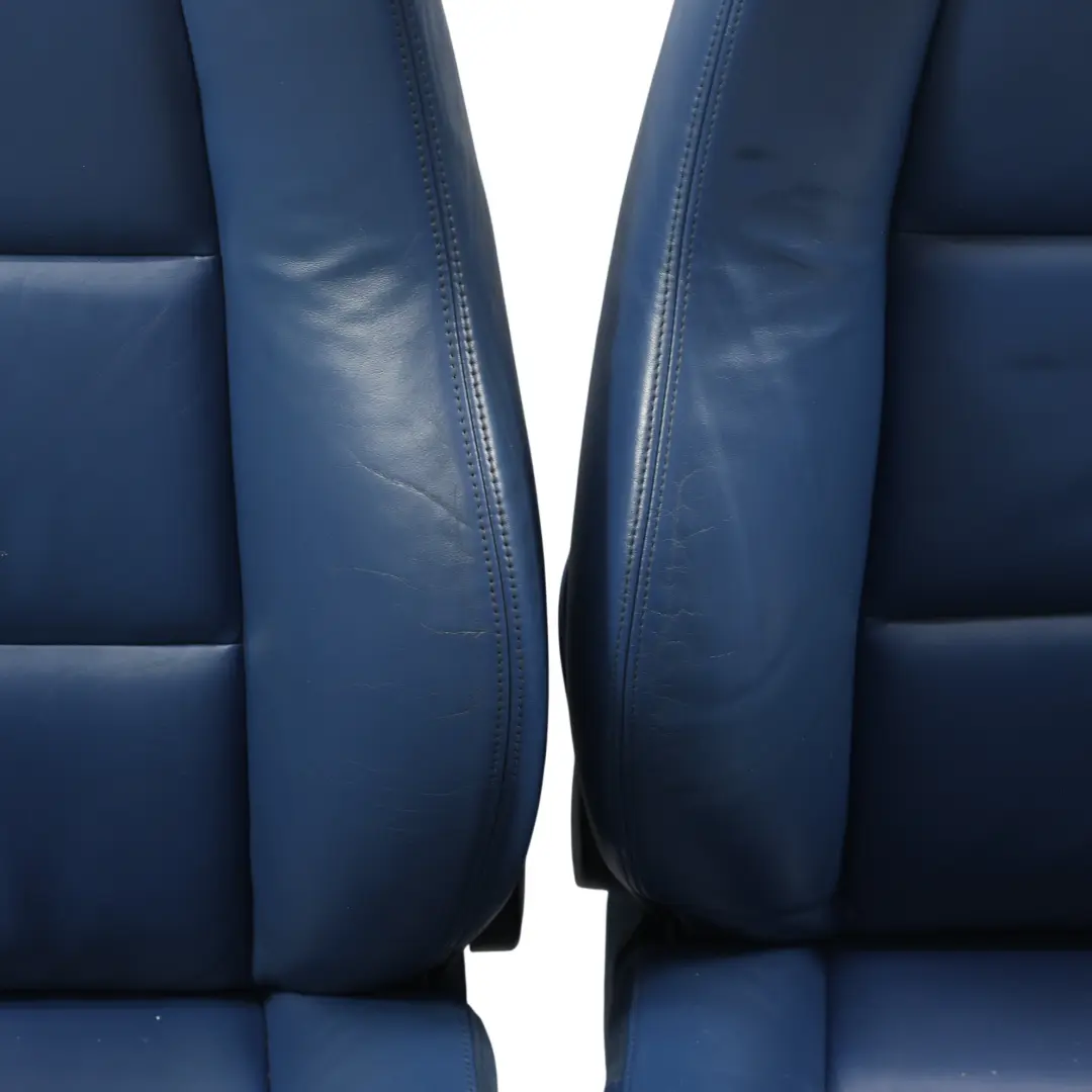 Audi TT Mk1 8N Interior Front Rear Heated Seats Set Leather Sea Blue - SKU AUDI-TT-8N-SEATS-SET-LEATHER-BLUE - Part number AUDI-TT-8N-SEATS-SET-LEATHER-BLUE