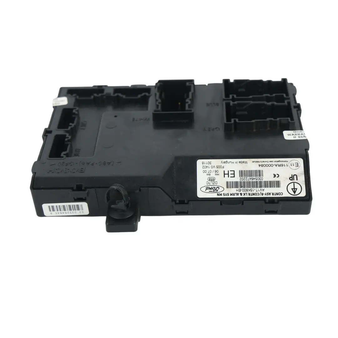 Ford Fiesta Mk7 Door Lock Alarm Module Unit Control Panel Box - SKU AV11-15K600-EH - Part number AV11-15K600-EH