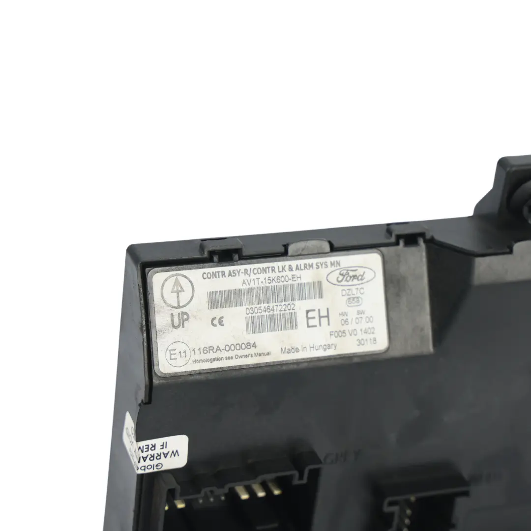 Door Lock Alarm Module Unit Control Panel Box to Ford Fiesta Mk7 with Part number AV11-15K600-EH Ford Fiesta Mk7 Door Lock Alarm Module Unit Control Panel Box - SKU AV11-15K600-EH - Part number AV11-15K600-EH
