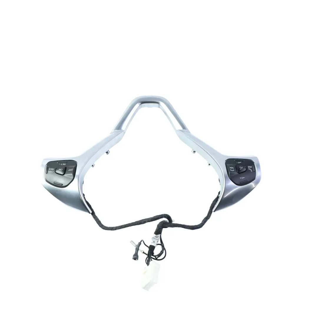 Steering Wheel Buttons Surround Trim Cover Chrome to Ford Fiesta Mk7 with Part number AV1T-14K147-AA Ford Fiesta Mk7 Steering Wheel Buttons Surround Trim Cover Chrome - SKU AV1T-14K147-AA-3 - Part number AV1T-14K147-AA