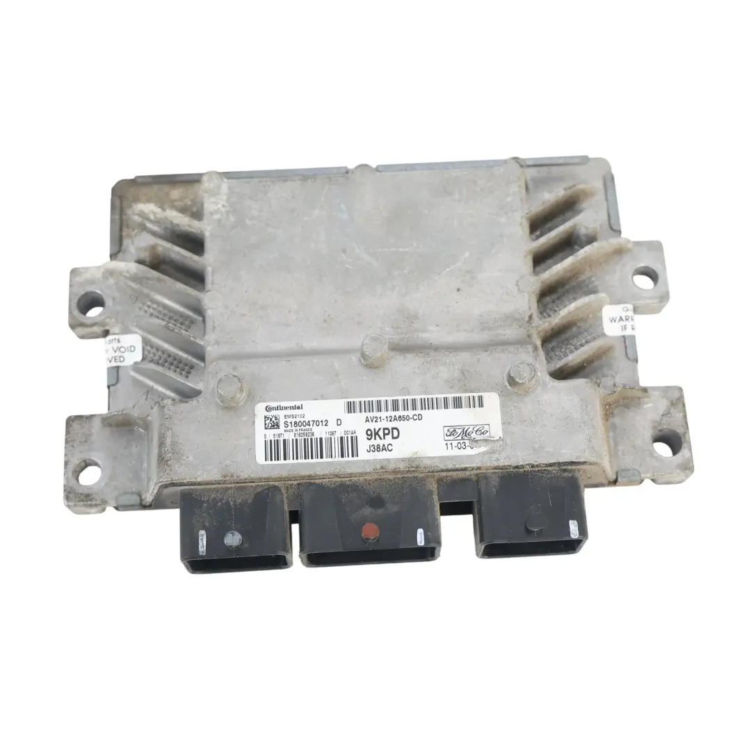 Sterownik Silnika 1.25 SNJB 82HP Manual do Ford Fiesta Mk7 o numerze AV21-12A650-CD Ford Fiesta Mk7 Sterownik Silnika 1.25 SNJB 82HP Manual - SKU AV21-12A650-CD - Numer Części AV21-12A650-CD