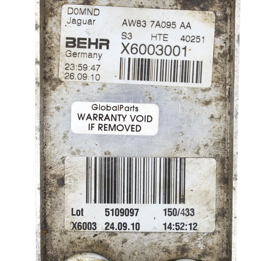 Jaguar XF X250 Range Rover L405 Radiador Enfriador Aceite Caja Cambios AW83-7A09 - SKU AW83-7A095-AA-1 - Número de pieza AW83-7A095-AA