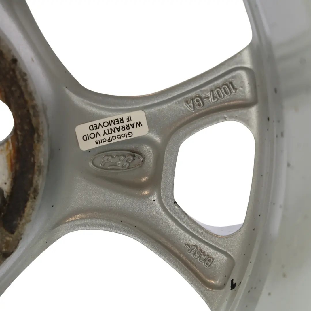 Ford Fiesta Mk7 Silver Wheel Alloy Rim 15" 6J ET:47.5 - SKU BA6J-1007-GA-SL1 - Part number BA6J-1007-GA