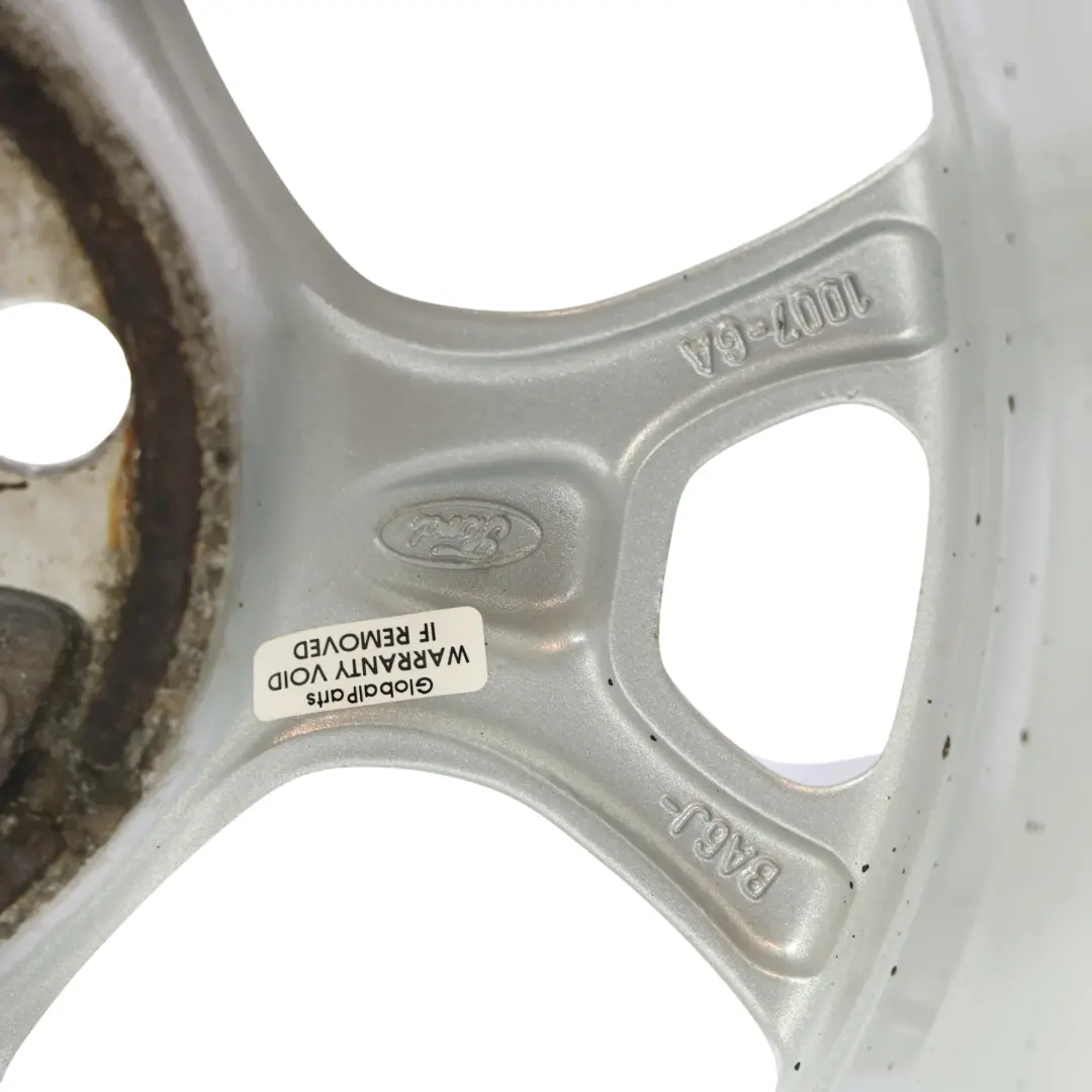 Ford Fiesta Mk7 Silver Wheel Alloy Rim 15" 6J ET:47.5 - SKU BA6J-1007-GA-SL2 - Part number BA6J-1007-GA
