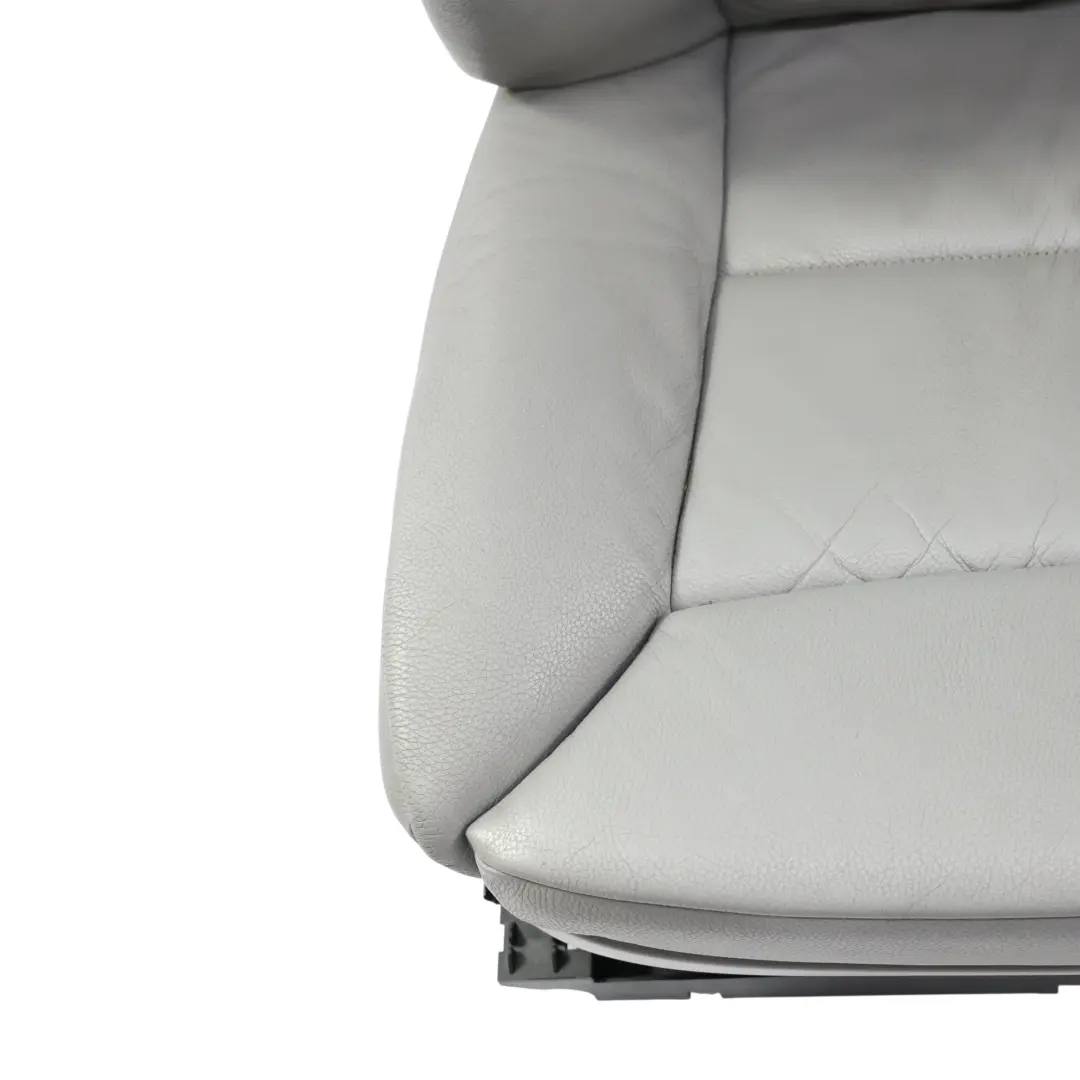 BMW E60 Seats Front Rear Leather Dakota Gray Electric Memory Heated Set - SKU BMW-E60-SEATS-SET-LEATHER-GRAU-LCAD - Part number BMW-E60-SEATS-SET-LEATHER-GRAU-LCAD