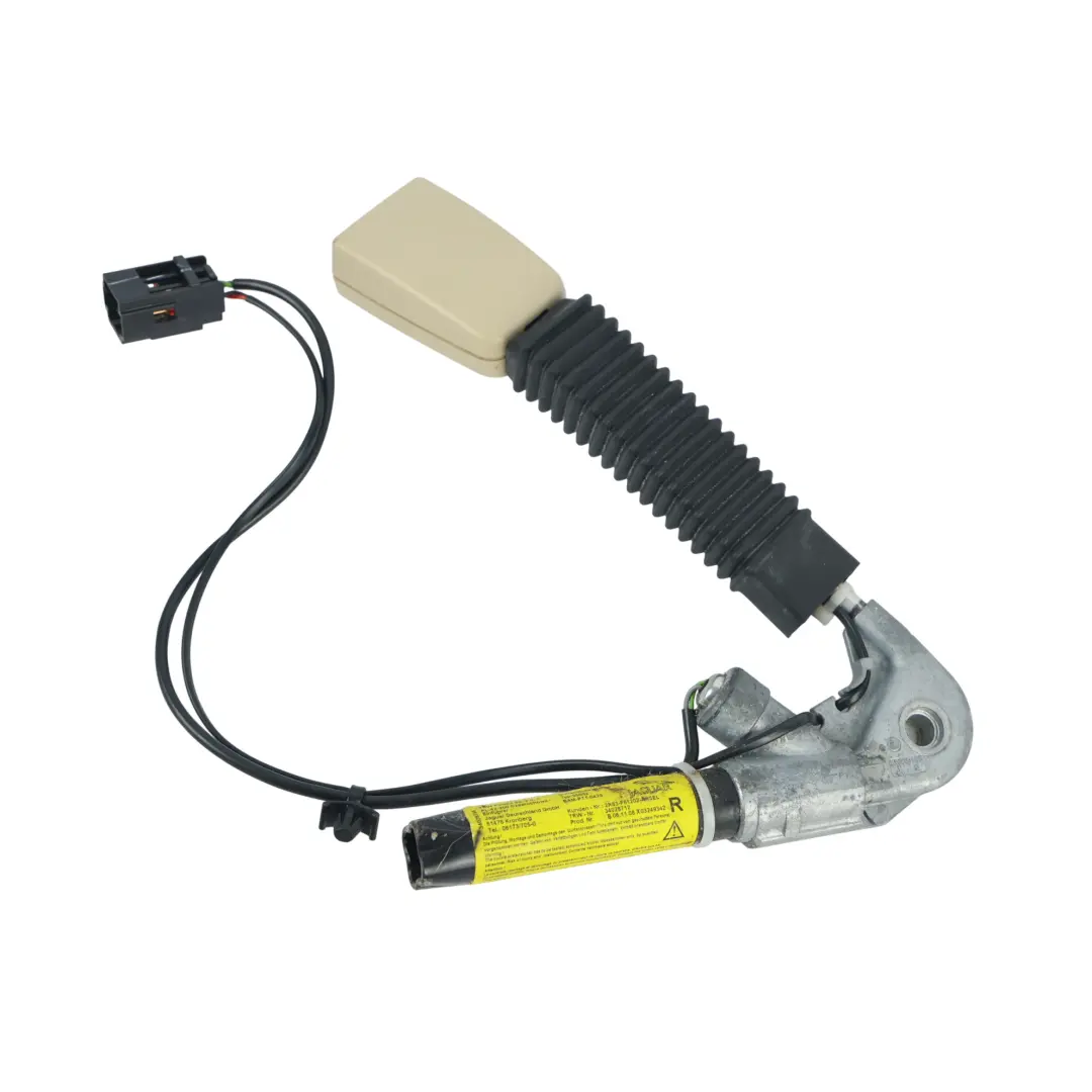 Jaguar XF X250 Front Seat Belt Buckle Right O/S Champagne Beige - SKU C2C41054SEL - Part number 2R83-F61202-AH
